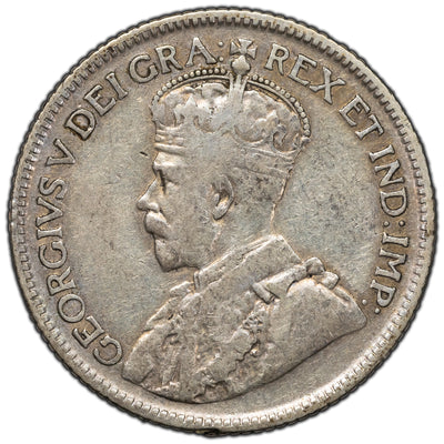 SOLD Canada 1936 Dot 25 Cents Quarter Silver Coin - Fine