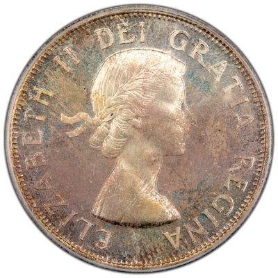 Canada 1959 50 Cents Half Dollar Proof Like Silver Coin - PCGS PL-67