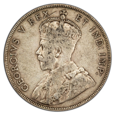 Canada 1911 50 Cents Half Dollar Silver Coin - Fine