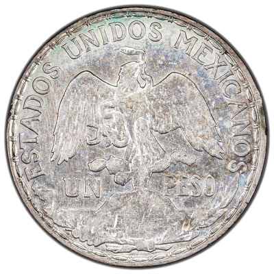 Mexico 1910 Caballito Peso Silver Coin - Cleaned