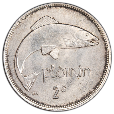 Ireland 1942 Florin Silver Coin KM #15 - Uncirculated