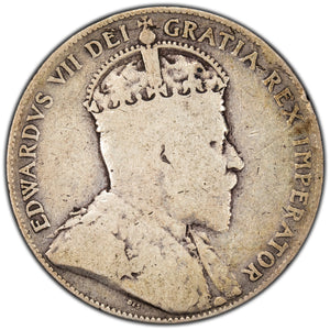 SOLD Canada 1903-H 50 Cents Half Dollar Silver Coin - Good +