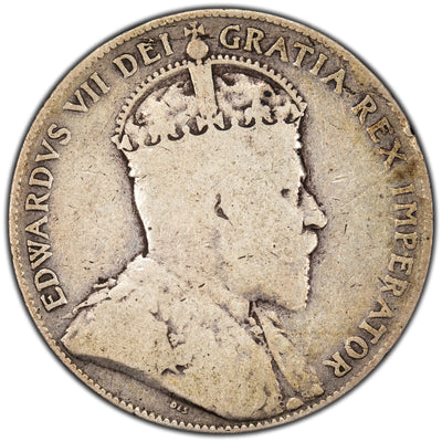 Canada 1903-H 50 Cents Half Dollar Silver Coin - Good +