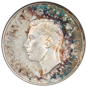 SOLD Canada 1943 50 Cents Half Dollar Silver Coin - EF