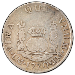 Peru 1770 2 Reales Silver Coin