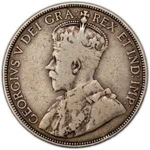 SOLD Canada 1912 50 Cents Half Dollar Silver Coin - VG-10