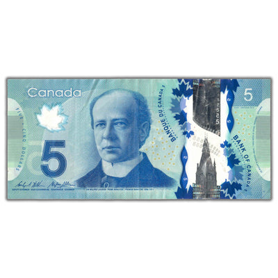SOLD $5 2013 Bank of Canada Note Million Serial 4000000 BC-69c - Circulated