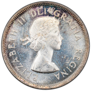 SOLD Canada 1953 SF Shoulder Fold 25 Cents Quarter Silver Coin - MS-63