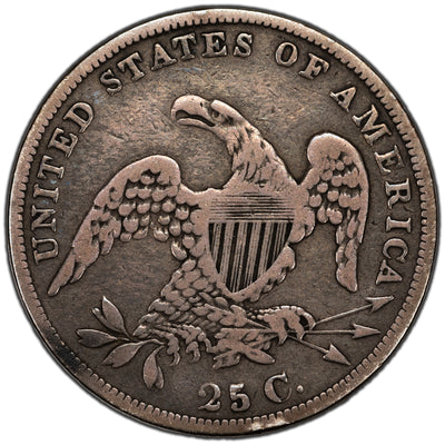 SOLD United States 1835 25 Cents Capped Bust Quarter Silver Coin