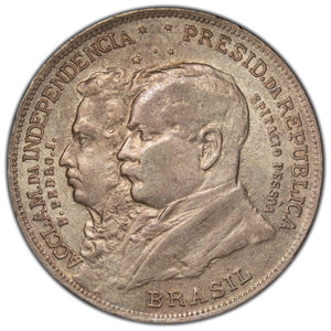 SOLD Brazil 1922 2000 Reis Silver Coin KM #523