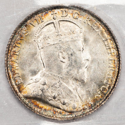 SOLD Canada 1902 5 Cents Silver Coin - ICCS MS-66
