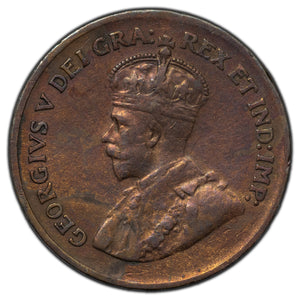 SOLD Canada 1925 1 Small Cent Coin - Key Date - Cleaned