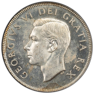 SOLD Canada 1952 50 Cents Half Dollar Silver Coin - Choice Uncirculated