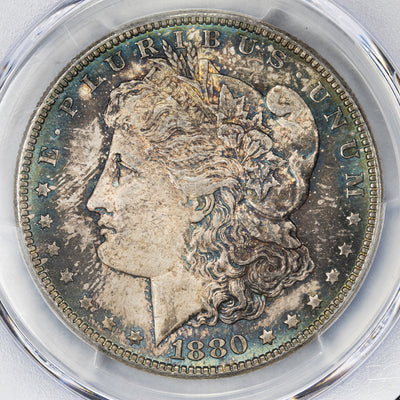 SOLD United States 1880/9-S $1 Morgan Silver Dollar Coin - PCGS MS-65 Toned