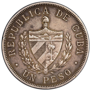 SOLD Cuba 1932 Peso Silver Coin KM #15