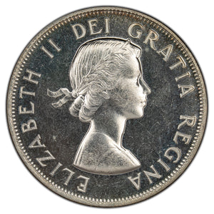 SOLD Canada 1958 50 Cents Half Dollar Silver Coin - Proof Like