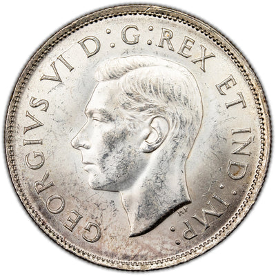 SOLD Canada 1941 50 Cents Half Dollar Silver Coin - MS-63