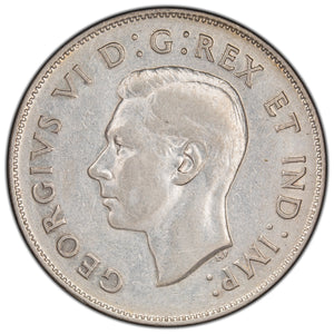 SOLD Canada 1947 Maple Leaf 50 Cents Half Dollar Silver Coin - Fine +