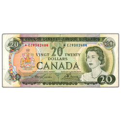 $20 1969 Bank of Canada Note *EZ Replacement Prefix BC-50bA - VF (small tear)