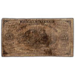 United States 1867-75 Citron Balsam 25 Cents Note - Filler (stained/tear)