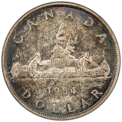 SOLD Canada 1954 $1 Silver Dollar Coin - MS-64
