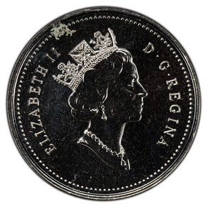 SOLD Canada 1999 25 Cents Quarter Coin - November Mule - Residue