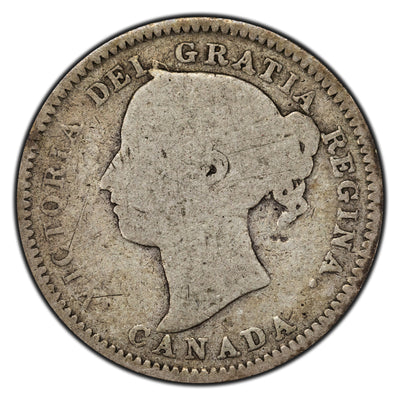 Canada 1888 10 Cents Dime Silver Coin - Filler