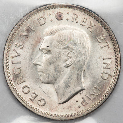 Canada 1941 10 Cents Dime Silver Coin - ICCS MS-64