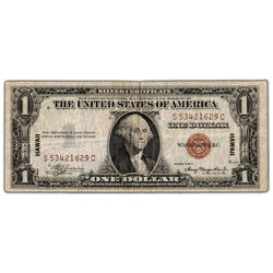 United States 1935 $1 Hawaii Silver Certificate Note