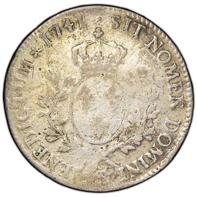 France 1741 Strasbourg Ecu Silver Coin