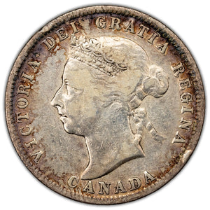 SOLD Canada 1901 25 Cents Quarter Silver Coin - Fine