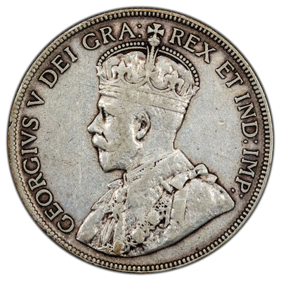 Canada 1932 50 Cents Half Dollar Silver Coin Fine +