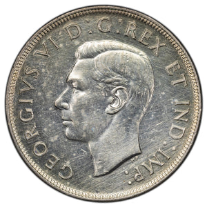 SOLD Canada 1946 $1 Silver Dollar Coin - EF (harshly cleaned)