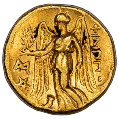 SOLD Ancient Greece BC 323-317 Philip III Arrhidaeus Stater Gold Coin Price 36 - Scratch
