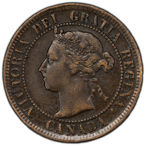 SOLD Canada 1894 1 Large Cent Coin - F/VF