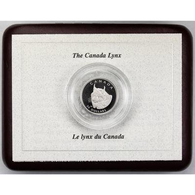 SOLD Canada 1995 $30 1/10oz .999 Platinum The Canada Lynx Coin - In Box + COA