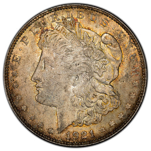 SOLD United States 1921 $1 Morgan Dollar Silver Coin - UNC