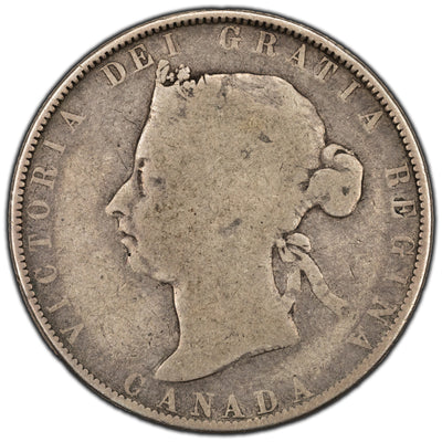 SOLD Canada 1890-H 50 Cents Half Dollar Silver Coin - Scarce Key Date!