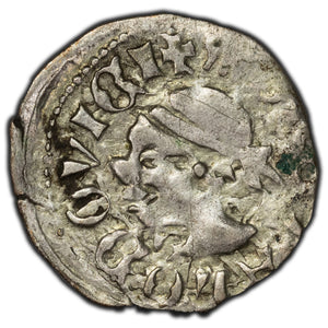 SOLD Hungary 1370-1382 Lajos I Denar Silver Coin