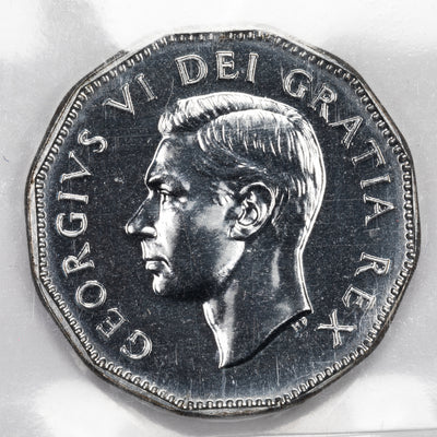 SOLD Canada 1951 High Relief 5 Cents Nickel Coin - ICCS Specimen SP-64