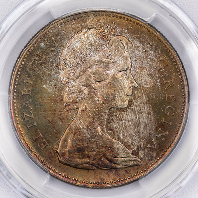 SOLD Canada 1966 Large Beads $1 Silver Dollar Coin - PCGS MS-65 Nice Toning
