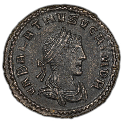 Ancient Rome Imperial AD 270-2 Vabalathus & Aurelian Antoninianus RIC 381