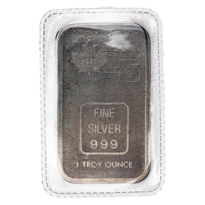 SOLD Engelhard Litton 25 Years 1oz .999 Fine Silver Bar - Sealed