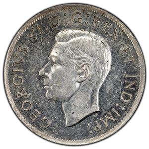 SOLD Canada 1938 $1 Silver Dollar Coin - AU (cleaned)