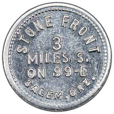 United States Salem, OR Stone Front G/F 10 Cents Token TC-4343