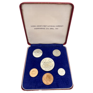 SOLD 1964 Sierra Leone 6-Coin Proof Set In Original Box