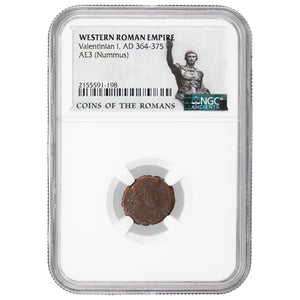SOLD Ancient Rome AD 364-75 Valentinian I AE3 (Nummus) Coin - NGC Ancients