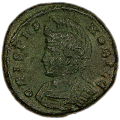 Ancient Rome AD 321 Crispus AE Follis Coin RIC #211 2.77g