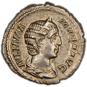 Ancient Rome AD 232 Julia Mamaea AR Denarius Coin RIC 331 RSC 5
