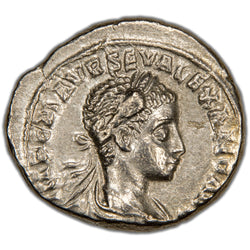 Ancient Rome AD 206-207 Severus Alexander AR Denarius Coin RIC 281